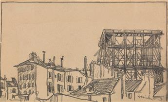 THÉOPHILE-ALEXANDRE STEINLEN (Lausanne 1853-1923 Paris) Three drawings of Paris.